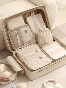 Aerospace-Grade Waterproof Storage Bags Set, Multi-Size Compression Packing Organizers for Travel, Moisture-Proof & Wrinkle-Free Vacuum Bags with Clear View, Suitcase Expanders for Clothes Packing, Versatile Travel Accessories