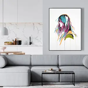 Begin Home Decor C1FC3648JULLBI 36 x 48 in. Graffiti Street Art Woman - Pop Art Retro Canvas - Home Decor