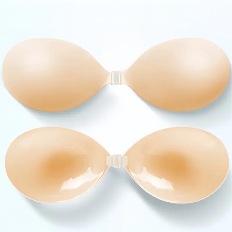 Thick Silicone Pasties Push Up Breast Pads Invisible Strapless Cleavage Bra Anti Slip Lift Up Anti Exposure Nipple Covers Suitable For All Breast Shapes Small Breast Enlargement Seamless