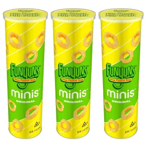 Funyuns Minis Onion Flavored Rings Original, Canister 2.875 oz, 3 Pack