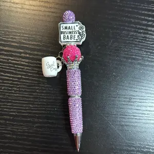 Custom beadable Rhinestone Pen