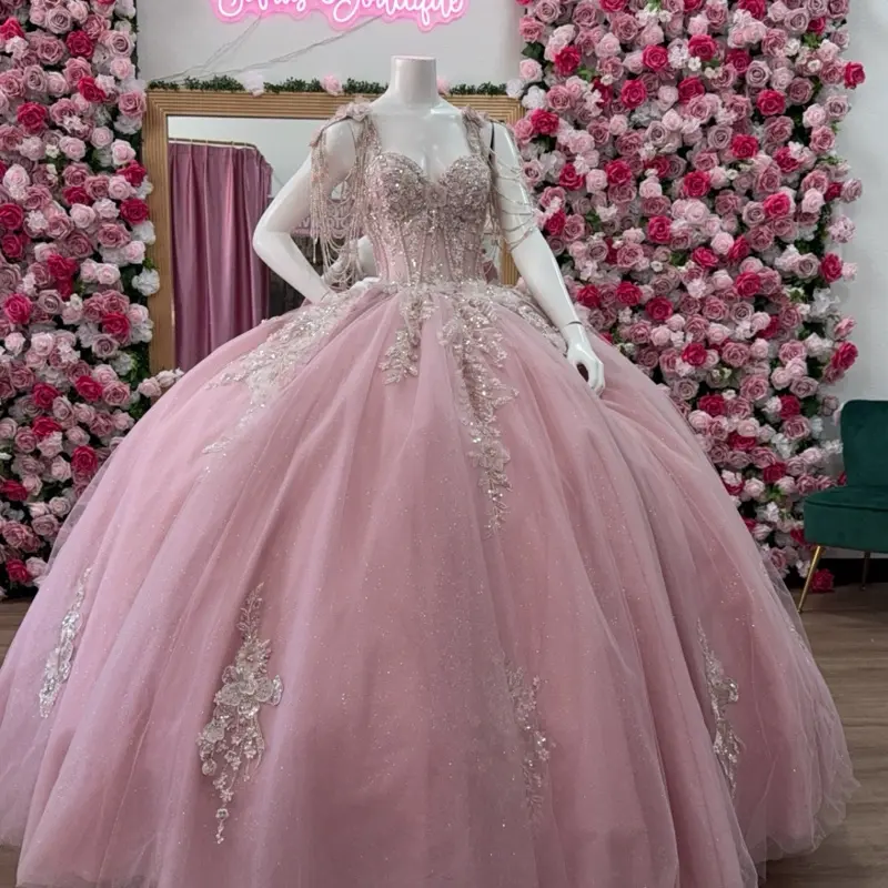 New 2026 Spring Collection Dress with Elegant Embroidery and Tulle Skirt for Special Occasions