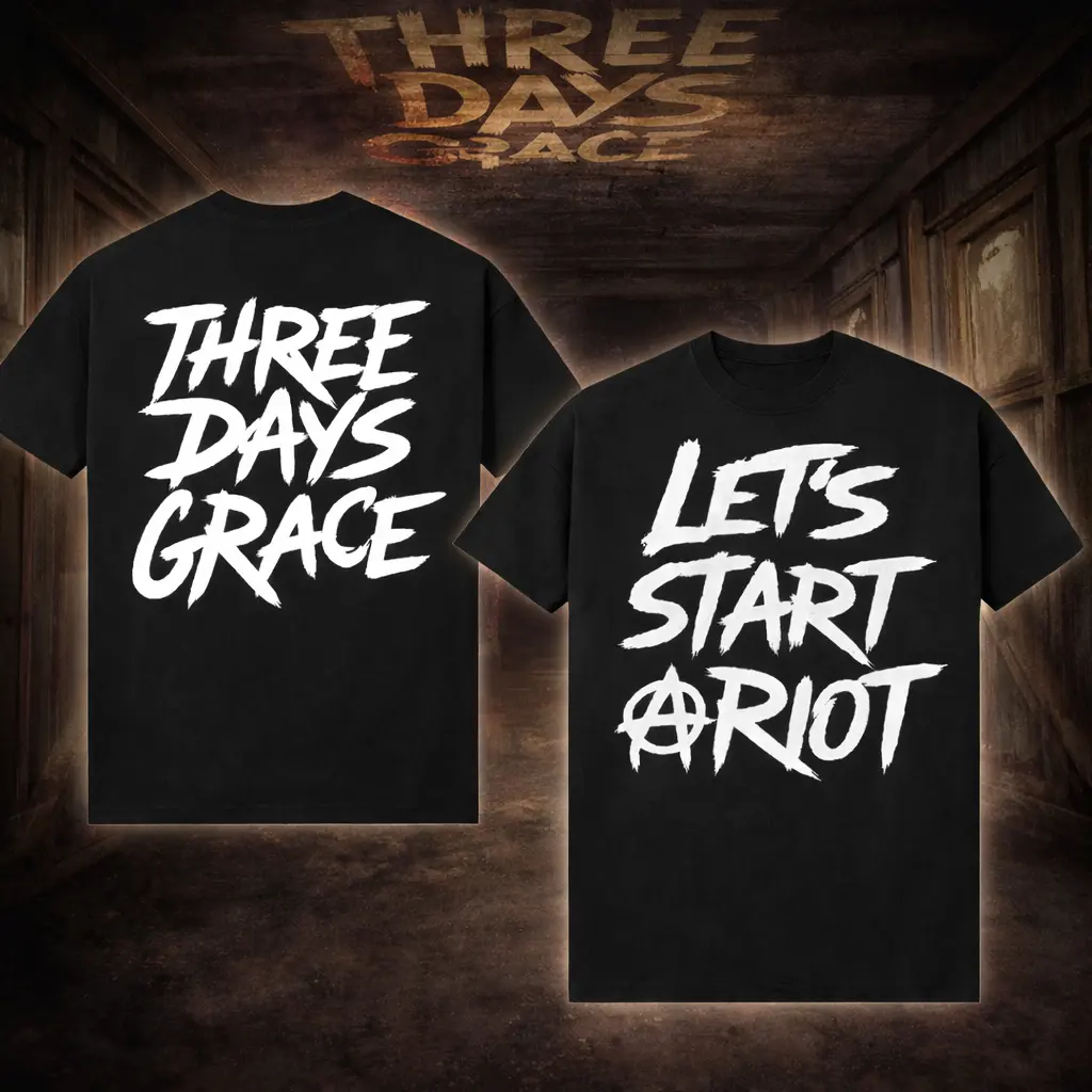 Three Days Grace 2026 Tour Shirt,  Let's Start A Riot Rock Band Tee  For Women For Men