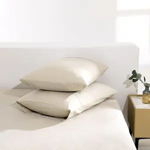 Linen Pillow Cases , Set of 2  Size Linen Bed Pillow Shams Cover Washed Solid Color  Flax Soft Breathable, (35.83"20.08")