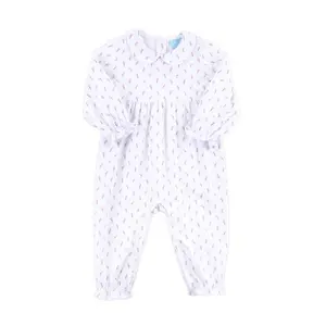 Pink Rosebud Ruffle Romper - Soft Knit Floral Girls Outfit