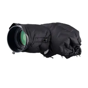 PGYTECH Cold-Proof Warm Camera Cover | Anti-Fog with 35g Down, Adjustable Lens Sleeve for 150-450mm | Outdoor Photography Protector