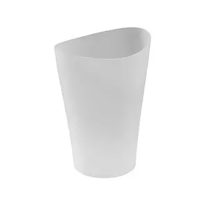 Rubbermaid Spa Works Vanity Waste Baskets 2.25 Gallon Plastic/Clear Trash Can for Home, Bathroom, Office, Kitchen, Bedroom