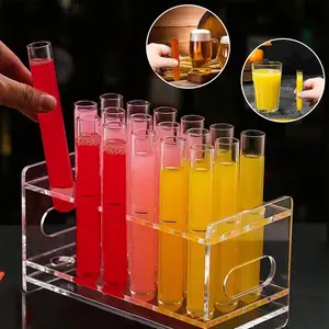 5/20/50/100pc Transparent Plastic Test Tubes, Fresh Liquid Drink Containers, Ideal for Wine, Juice, Soda, Candy, Powder Storage Pack, Bottles