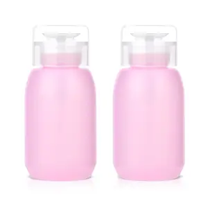 Acetone Pump Dispenser,Push Down Pump Dispenser Empty  Dispenser Push Down  Polish Remover Pump One-Touch Pump Bottle Dispenser for  Polish & Makeup Remover 2 Pack 200ML(6.8oz)