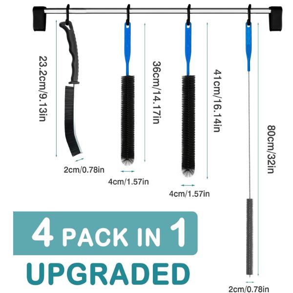 Dryer Cleaning Brush Vent Cleaner, Refrigerator Coil Cleaning Brush Clothes Trap Duct Remover, Crevice, Home Washer Cleaning Tool Set