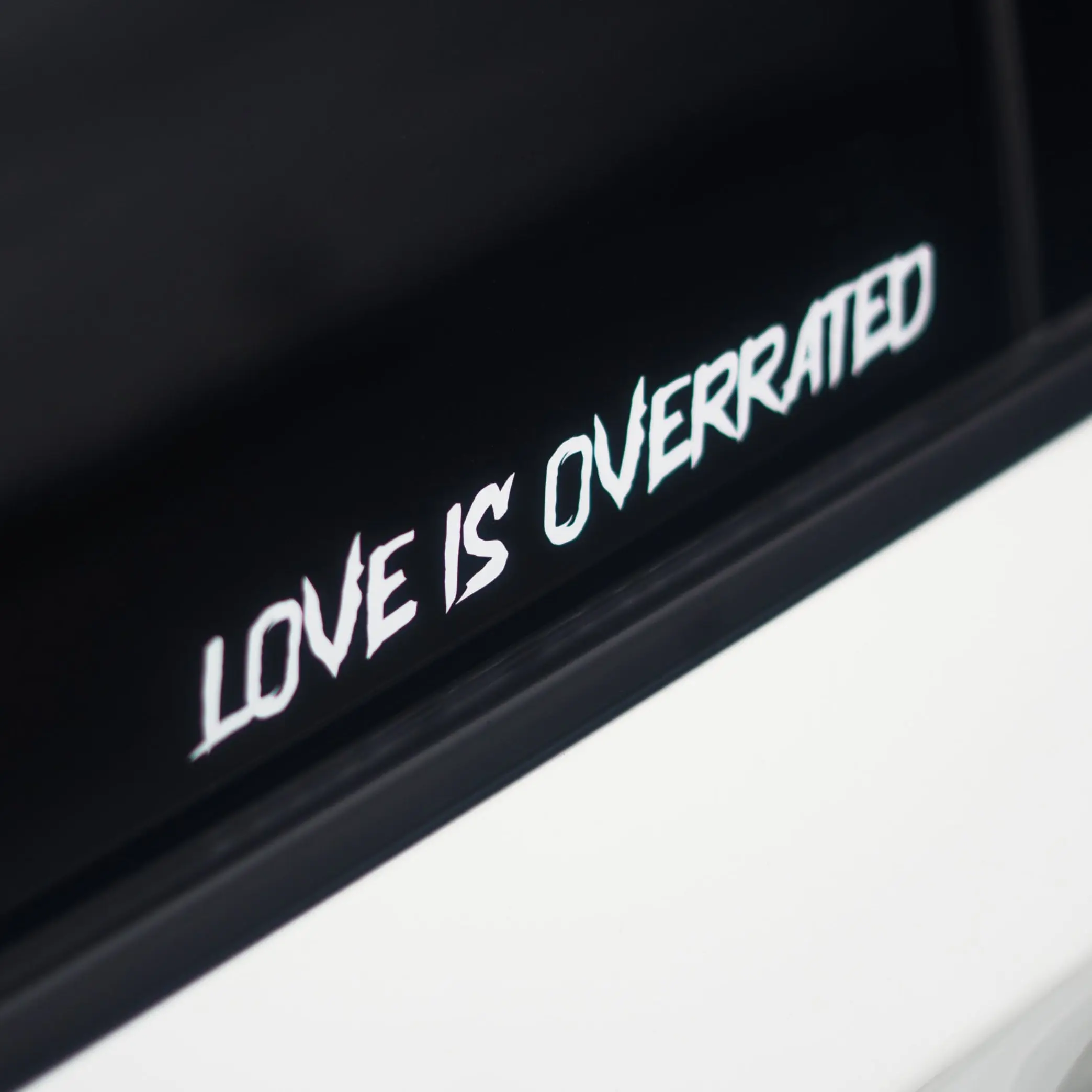 Love Is Overrated Decal - Vinyl Car Sticker