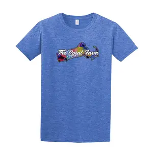 The Coral Farm Men's Soft T-Shirt - Blue
