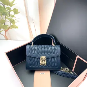 Pre-owned miumiu Lambskin Shoulder Bags 7.8'' R2159 Shoulder Bag C533412678 0402 T1 Qiqi