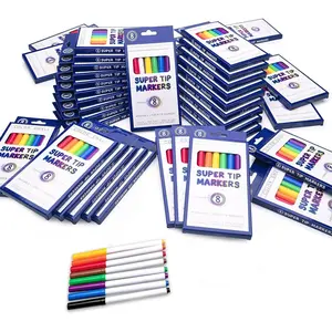 Washable Bulk Markers Pack 36 Boxes of 8 Vibrant s Each (288 Total Super Tip Markers) for  Ages, Parties, Classrooms,