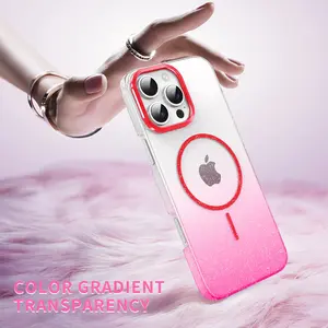 Transparent Thin Magnetic Case for iPhone 17/16e/16/15/14 Plus/13/12/11 Pro Max, Shockproof Design, Daily Use Protection