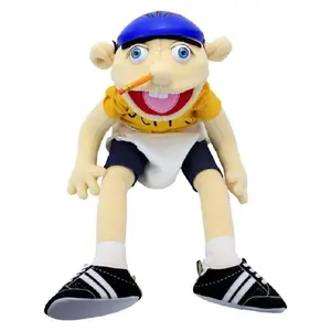New Jeffy Hand Puppet Doll, SML Jeffy Family Zombie Boy Soft Plush Puppet, Feebee Puppet Toy