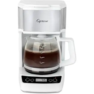 5-Cup Mini Drip Coffee Maker, White