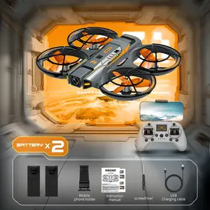 Mini Drone with Camera, Foldable FPV RC Quadcopter for Beginners, Dual Battery Long Flight Time, Easy Remote Control Drone for Kids Adults