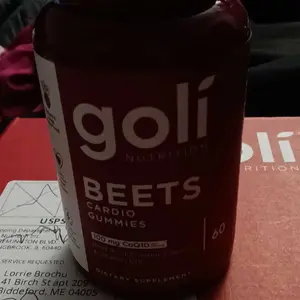 Product Review of Goli Beets Cardio Gummy - Beet Root Extract & 100mg CoQ10, Gluten-Free, Vegan, Non-GMO, and Gelatin-Free. Nature's Great Superfood from L**e B**u