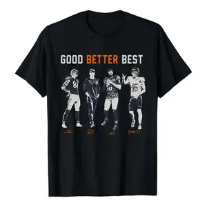 GOOD BETTER BEST Signed Football Player T-Shirt, Bear Pride Tee for Fan, 100% Cotton Unisex Football Lover Shirt