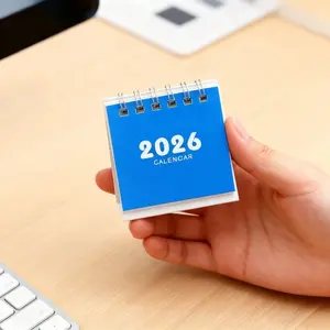 9-piece desktop calendar, portable 17-month desktop calendar in 2026, double-coil binding, August 2025 to December 2026, office household plan book, student schedule, Christmas gift, time management, compact design, high-quality paper, Weekly Planner