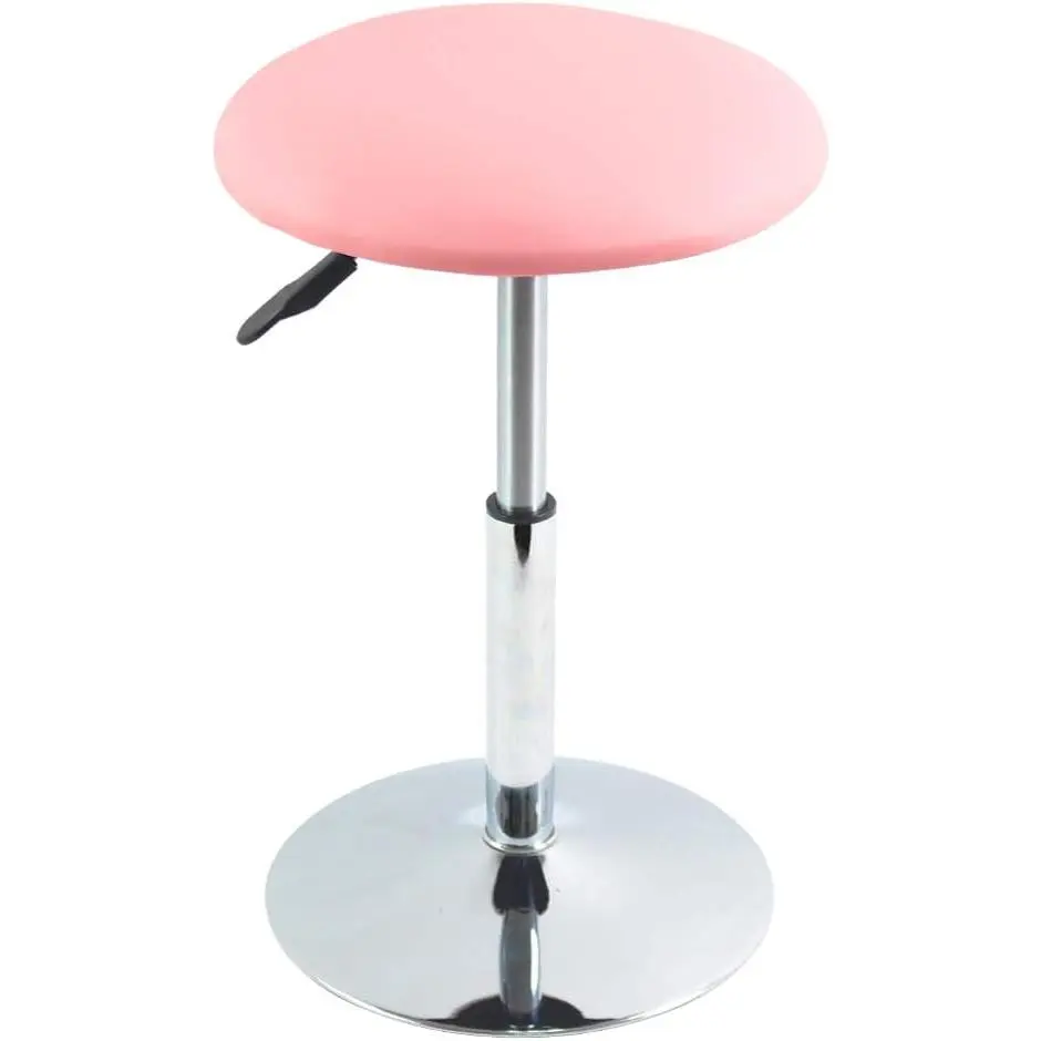 Short Round  Stool - Height Adjustable Vanity Stool Swivel Bench for Bedroom & Living Room -