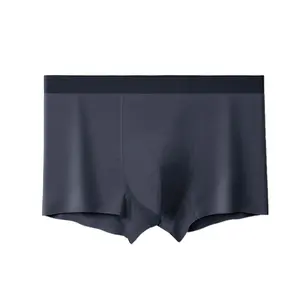 Men's Solid Color Seamless 60s Lenzing Modal Boxer Briefs - Antibacterial Breathable Ultra-Comfortable Underwear