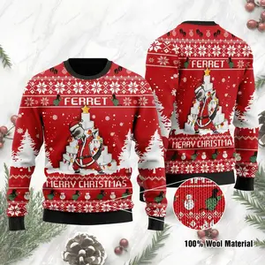 Ferret Ugly Christmas Sweater