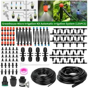 226ft Ultimate Automatic Drip Irrigation Kit, Effortless Watering with Adjustable Nozzles, Patio Misting & Customizable Water Flow, Automatic Watering Devices