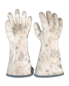 Food-Grade Silicone & Cotton Oven Gloves – Wrapped Edge