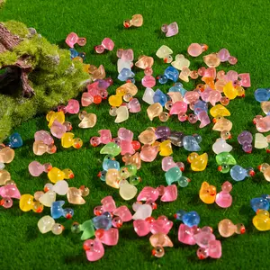 30 Glow-In-The-Dark Mini Ducks, Resin Duckies, Realistic Baby Duck Party Gifts, Cute Collectible Figurines, Perfect for Weddings & Parties