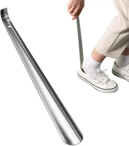 Shoe Horn Long Handle for Seniors,16.5" Long Metal Shoehorns for Men Women Kids,Travel Stainless Steel Shoe Horn Shoe Slip on Tool 1 Footwear Bridal