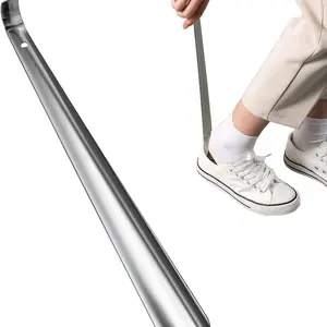 Shoe Horn Long Handle for Seniors,16.5" Long Metal Shoehorns for Men Women Kids,Travel Stainless Steel Shoe Horn Shoe Slip on Tool 1 Footwear Bridal