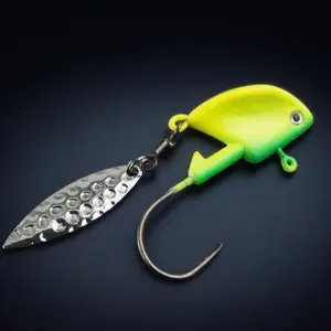 Stainless Steel Jigging Lure Set, 360° Spiral Spoon Blade, Swimbait for Salmon, Bass, Perch. Saltwater & Freshwater Ready. Treble Hooks, Precision Cast Blades. 5 Sizes Available.