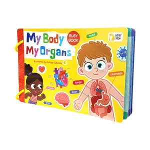 Human Body Busy Books for Kids, Fun Human Anatomy Activities, Learning at Home or Classrooms, My Preschool Montessori Busy Book