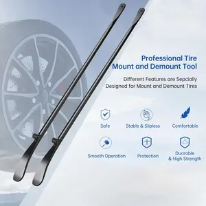 2 PCS 34645 Tire Mount  Demount Iron with Repair Tool Kit, 38in*4/5in Fit for Cars, Trucks, Semi-Trailers  More