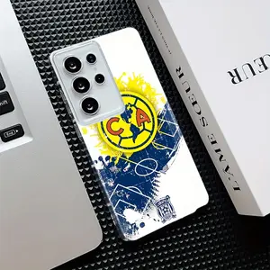 Fashion Football Club A-Americas FC Phone Case Suitable for Samsung Galaxy S25 S24 S23 S22 S21 S20 FE Ultra Plus 4G 5G Shockproof Soft TPU Back Cover, Sporty Phone Accessory, Striped Design, Uv Printed Design, Highquality Case, Football Fans