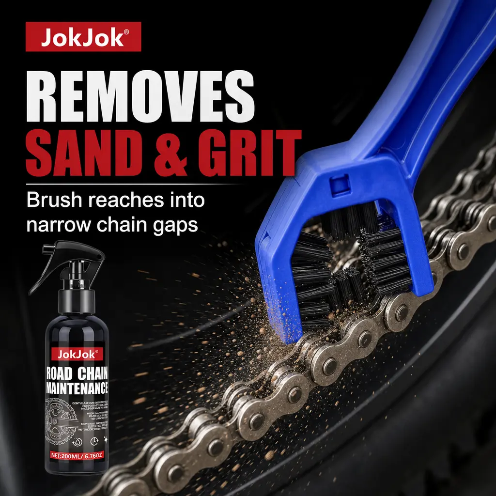 JOKJOK containing a complete motorcycle maintenance system,Sport Bike Motorcycle chain cleaning and lubrication kit, containing a complete motorcycle maintenance system, suitable for road and street motorcycles. sohochic
