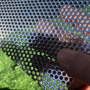 Perforated Sheets 19 Gauge 16"x12" Expanded Mesh Opening 1/8" 0.12 inch (About 3 mm) Perforated Stainless Sheet 304 Stainless Mesh Screen Panel Decorative