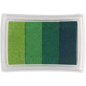 Stamp Ink Pads for Paper Wood Fabric for Finger Paiting Printing (Green)