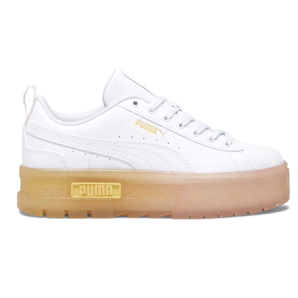 PUMA Womens Mayze Beach Days Platform Sneakers Shoes Casual - White