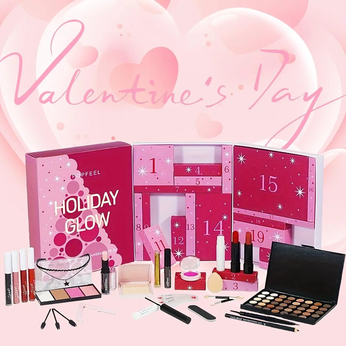 [Christmas Gift] 24pcs Christmas Makeup Gift Set, Christmas Advent Calendar Makeup Gift Set, Perfect for Women And Girls As Christmas Or Everyday Gifts
