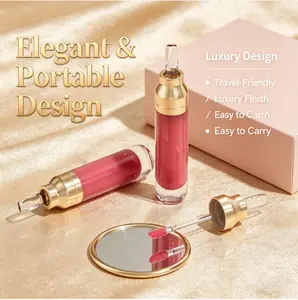 Victoria Anna 36-Hour Long-Lasting Lip Gloss - Non-Flocking, Non-Transfer & Smudge Resistant Formula - Hydrating Shiny Lip Tint for All-Day Wear - Cruelty-Free Lip Makeup with Precision Applicator - 02 Sheer Rose - 7ml / 0.23 Fl Oz lipglosssss