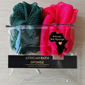 2 PCS Authentic African Exfoliating Net Bath Sponge