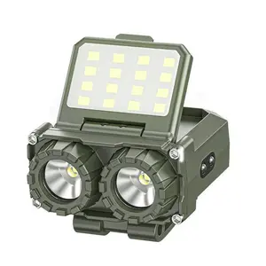 Black Panda Outdoor lighting ultra-light headlamp, wave-sensing cap clip light, specialized for fishing and wild fishing, rechargeable portable headlamp flashlight torch LED torch LEDflashlight rechargeable torch rechargeable