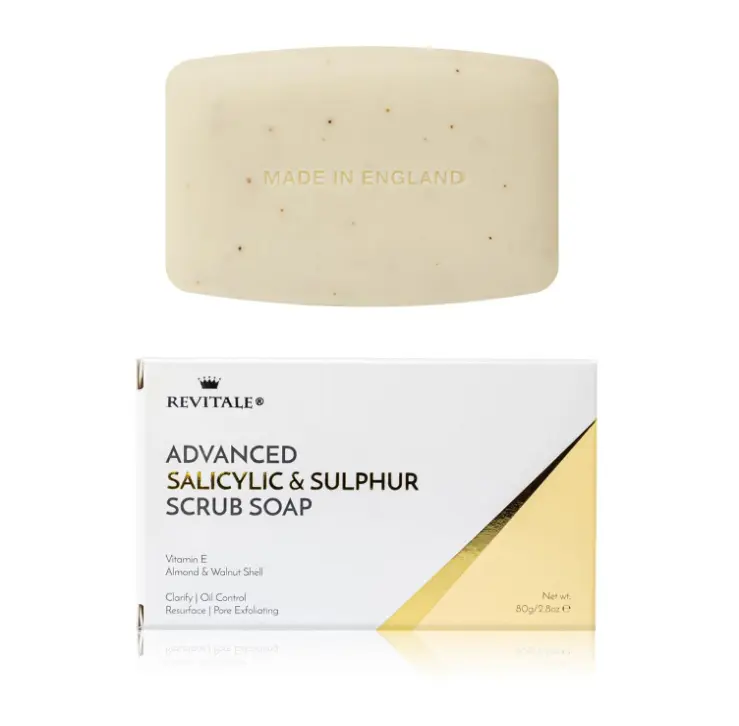 REVITALE Advanced Salicylic Acid & Sulphur Scrub Soap