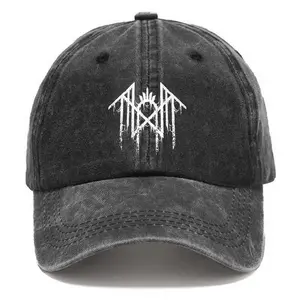 Unisex Sleep Token Vintage Washed Baseball Cap USA Made Rock Band Aesthetic Hat 100% Cotton Denim Fabric Gift for Fans