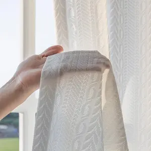Solid Color Window Screen, 1 Count Modern Simple Window Curtain, Heat Insulation Window Screen for Home Living Room Bedroom Balcony, Decoration Items