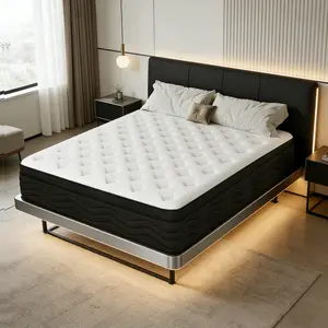【Summervibes】LODEIJA 12 Inch Memory Mattress with Independent Springs, Provides Pressure Relief, Motion Isolation and Firm Edges, Medium Firm, Twin/Full/Queen/King Size