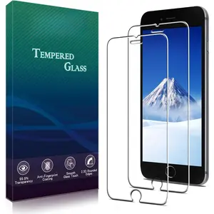 2 Pack Screen Protector Designed for  SE 3, SE 2022 /  SE 2, SE 2020 Tempered Glass Film, 9H Hardness, Bubble Free, Easy Installation, Case Friendly